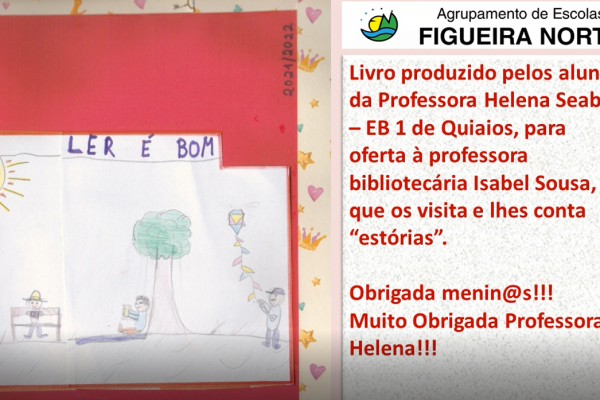Livro dos alunos da EB1 de Quiaios